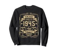 Vintage 1945 80 Years Old Gifts for Men 80yr 80th Birthday Sweatshirt