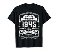 Vintage 1945 80yr 80th Birthday Gifts for Men 80 Years Old T-Shirt
