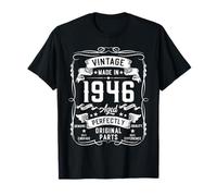 Vintage 1946 80yr 80th Birthday Gifts for Men 80 Years Old T-Shirt