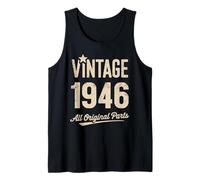 Vintage 1946 - All Original Parts Retro 80th Birthday Débardeur
