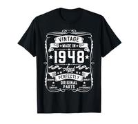 Vintage 1948 77 Years Old Gifts for Men 77yr 77th Birthday T-Shirt
