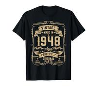 Vintage 1948 77yr 77th Birthday Gifts for Men 77 Years Old T-Shirt