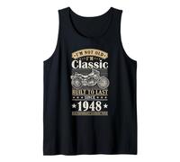 Vintage 1948 Birthday Classic Biker for Legends Born in 1948 Débardeur