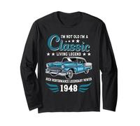 Vintage 1948 Birthday Classic Car for Legends Born in 1948 Manche Longue