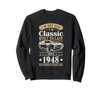 Vintage 1948 Birthday Classic Car for Legends Born in 1948 Sweatshirt