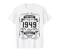 Vintage 1949 77yr 77th Birthday Gifts for Men 77 Years Old T-Shirt