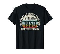 Vintage 1950 Birthday Gift Shirt 75 Years of Awesome T-Shirt