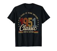 Vintage 1951 75th Birthday 75 YR Classic Limited Edition Men T-Shirt