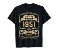 Vintage 1951 75yr 75th Birthday Gifts for Men 75 Years Old T-Shirt