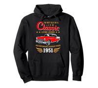 Vintage 1951 Birthday Classic Car for Legends Born in 1951 Sweat à Capuche