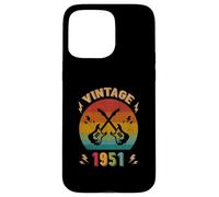Vintage 1951 Guitare Joueur 75ème Anniversaire Guitariste Anniversaire Coque pour iPhone 15 Pro Max