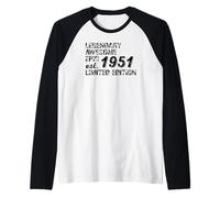 Vintage 1951 Limited Edition Design Manche Raglan