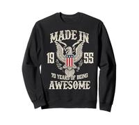 Vintage 1955 70th Birthday 70 Years of Being Awesome Sweatshirt