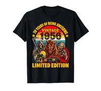 Vintage 1956 70e Anniversaire Loup-Garou Horreur rétro Halloween T-Shirt