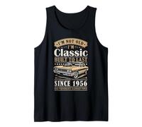 Vintage 1956 Birthday Classic Car for Legends Born in 1956 Débardeur