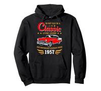 Vintage 1957 Birthday Classic Car for Legends Born in 1957 Sweat à Capuche