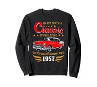 Vintage 1957 Birthday Classic Car for Legends Born in 1957 Sweatshirt