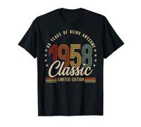 Vintage 1958 68th Birthday 68 YR Classic Limited Edition Men T-Shirt