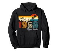 Vintage 1958 Édition Limitée Cadeau Année De Naissance 1958 Sweat à Capuche