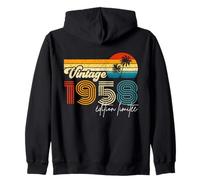 Vintage 1958 Édition Limitée Cadeau Année De Naissance 1958 Sweat à Capuche