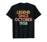 Vintage 1958 pour Hommes Femmes 68 Ans Octobre 68e Anniversaire T-Shirt