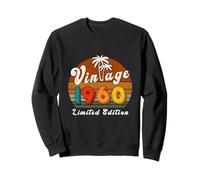 Vintage 1960 Édition limitée 66 Ans Anniversaire pour Homme Femme Sweatshirt