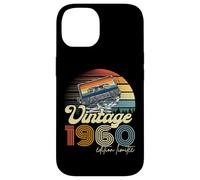 Vintage 1960 Édition Limitée Cassette Audio 1960 Rétro Coque pour iPhone 14