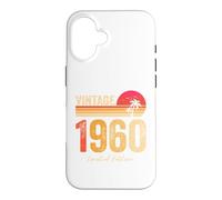 Vintage 1960 Limited Edition Retro Year Birth of Birthday Coque pour iPhone 16