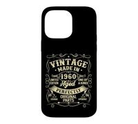 Vintage 1960 Made Or Born in 1960 Original Parts Birthday Coque pour iPhone 14 Pro Max
