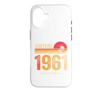 Vintage 1961 Limited Edition Retro Year Birth of Birthday Coque pour iPhone 16