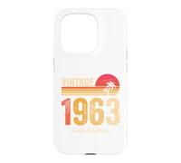 Vintage 1963 Limited Edition Retro Year Birth of Birthday Coque pour iPhone 15 Pro