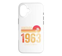 Vintage 1963 Limited Edition Retro Year Birth of Birthday Coque pour iPhone 16