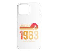 Vintage 1963 Limited Edition Retro Year Birth of Birthday Coque pour iPhone 16 Pro Max