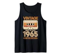 Vintage 1965 Best of July Anniversaire Rétro Cassette Audio Débardeur