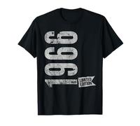 Vintage 1966 Édition limitée Born in 1966 60th B-Day Retro T-Shirt