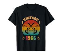 Vintage 1966 Guitare Joueur 60ème Anniversaire Guitariste Anniversaire T-Shirt
