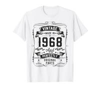 Vintage 1968 58yr 58th Birthday Gifts for Men 58 Years Old T-Shirt