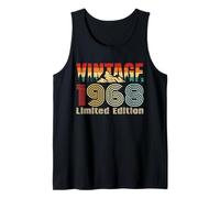 Vintage 1968 Limited Edition Retro Year Vintage Birthday Débardeur