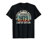 Vintage 1973 Birthday Gift Shirt 52 Years of Awesome T-Shirt