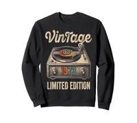 Vintage 1973 Tourne-Disque Vinyle rétro Sweatshirt
