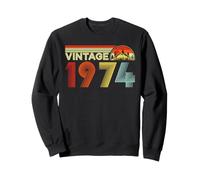 Vintage 1974 52 Years Old Retro Men and Women 52nd Birthday Sweatshirt