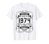 Vintage 1974 52yr 52nd Birthday Gifts for Men 52 Years Old T-Shirt