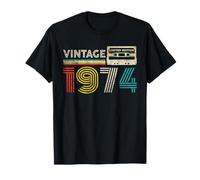 Vintage 1974 Classic Birthday 1974 Cassette Tape Vintage T-Shirt