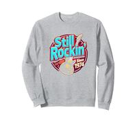 Vintage 1974 Still Rockin' Since Cadeau pour Femme Amateur de Musique Sweatshirt, Unisexe pour Adultes, Gris Chiné, M
