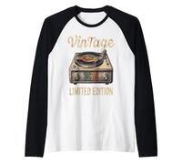 Vintage 1974 Tourne-Disque Vinyle rétro Manche Raglan