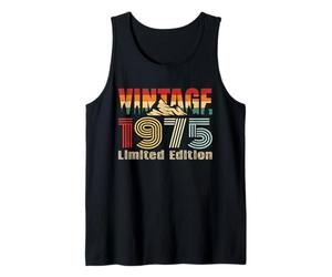 Vintage 1975 Limited Edition Retro Year Vintage Birthday Débardeur