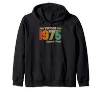 Vintage 1975 Original Parts Birthday 1975 Men Women Vintage Sweat à Capuche