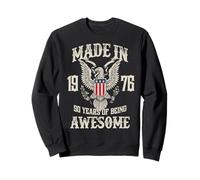 Vintage 1976 50th Birthday 50 Years of Being Awesome Sweatshirt