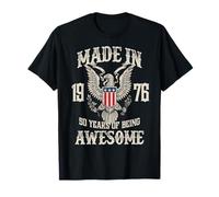 Vintage 1976 50th Birthday 50 Years of Being Awesome T-Shirt