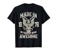 Vintage 1976 50th Birthday 50 Years of Being Awesome T-Shirt